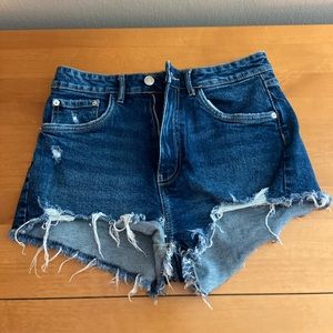 Zara High Waisted Short Shorts